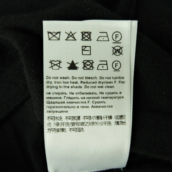 Escada black V-neck jewel embellished Virgin Wool sweater top size M made Italy - Picture 8 of 13